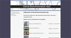 Desktop Screenshot of danskbrancheanalyse.dk