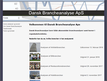 Tablet Screenshot of danskbrancheanalyse.dk